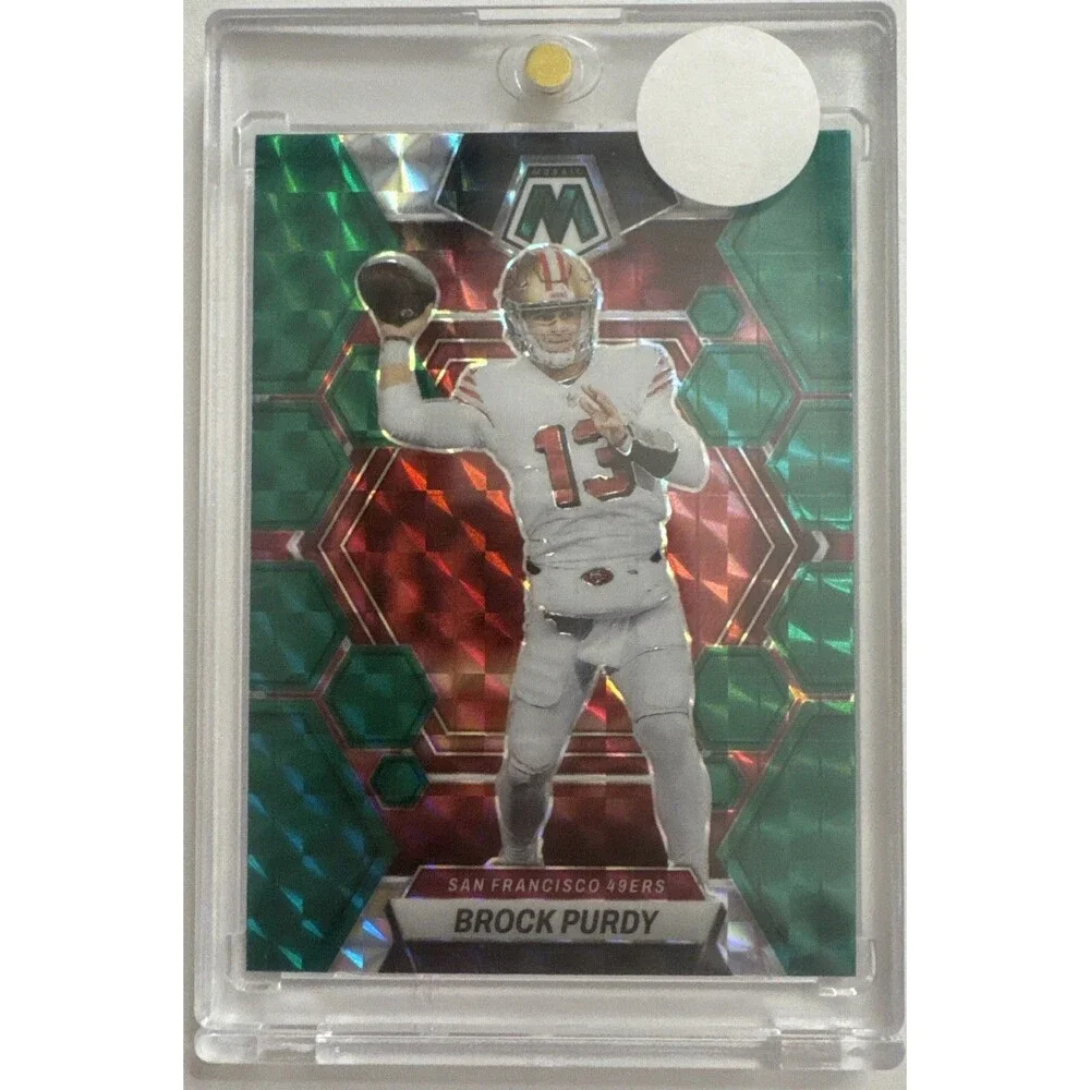 2023 Panini Mosaic Brock Purdy Green Mosaic Prizm San Francisco 49ers #211
